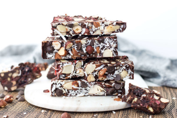 berry and nut rocky road